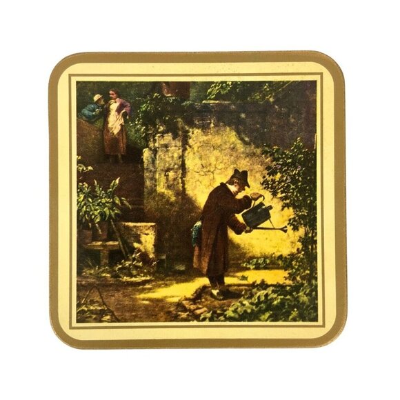 Pimpernel Coasters Carl Spitzweg Fine Art Cork Back Set Of 6 Made In England - Picture 5 of 11
